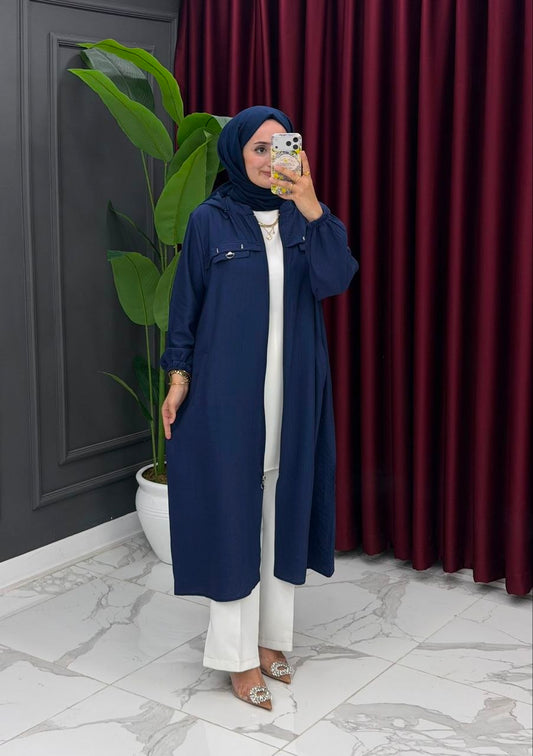 قميص طويل بقصة عملية H-1844