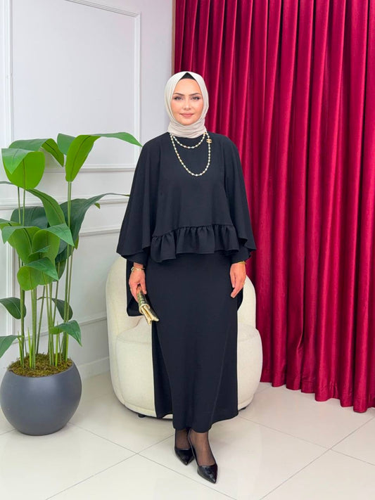 طقم تنورة وتونك L-3815