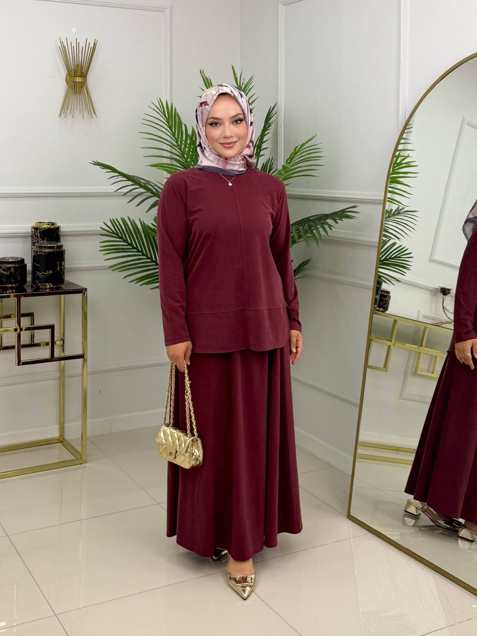 سوت تنورة وتونك L-0616