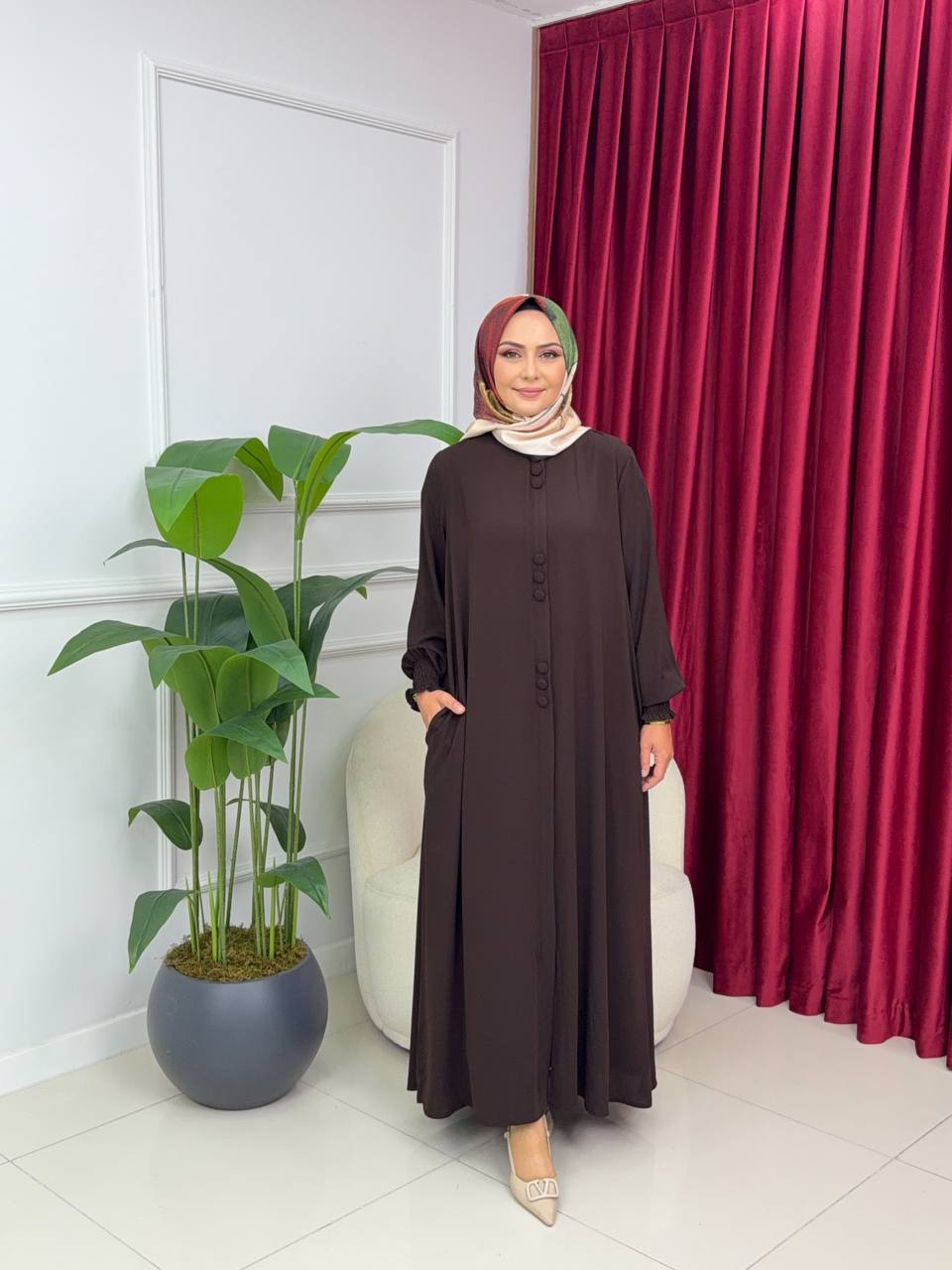 فستان مريح بقصة جميلة L-1553