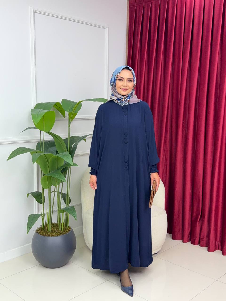 فستان مريح بقصة جميلة L-1553