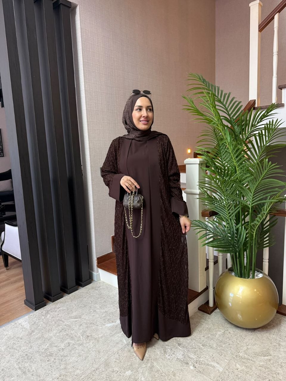 عباية انيقة من قطعتين T-7027