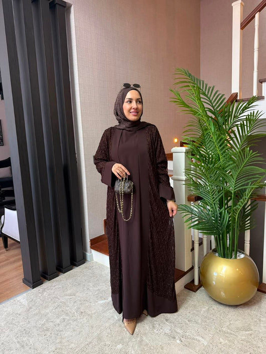 عباية انيقة من قطعتين T-7027