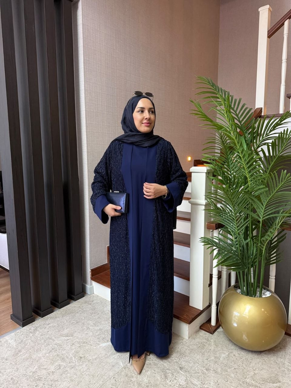 عباية انيقة من قطعتين T-7027