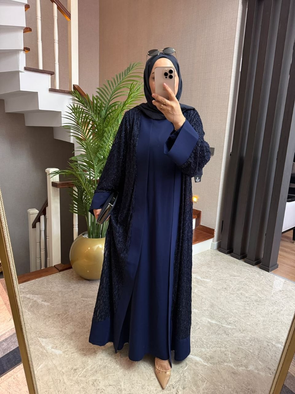 عباية انيقة من قطعتين T-7027