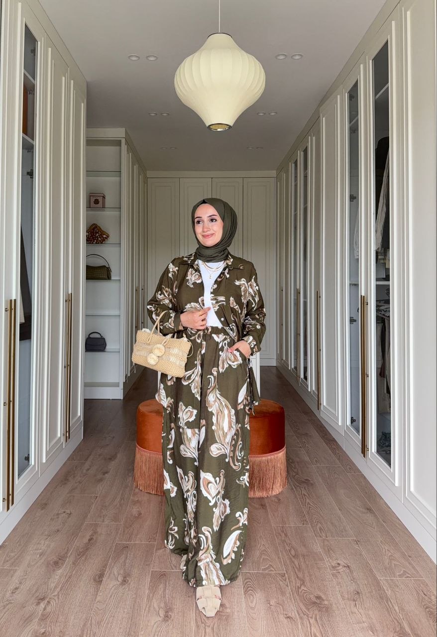طقم مريح بألوان صيفية مميزة H-1836