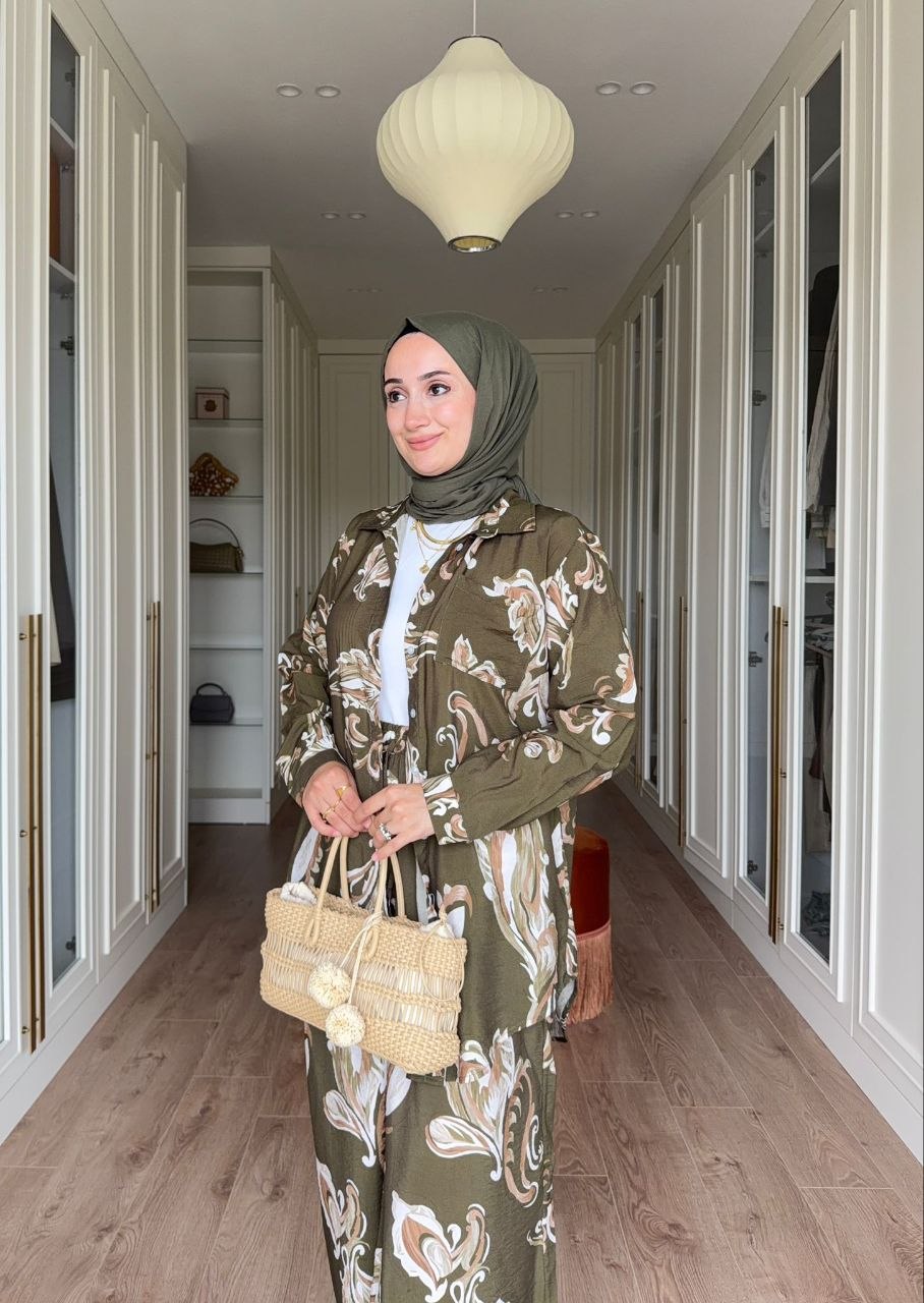 طقم مريح بألوان صيفية مميزة H-1836