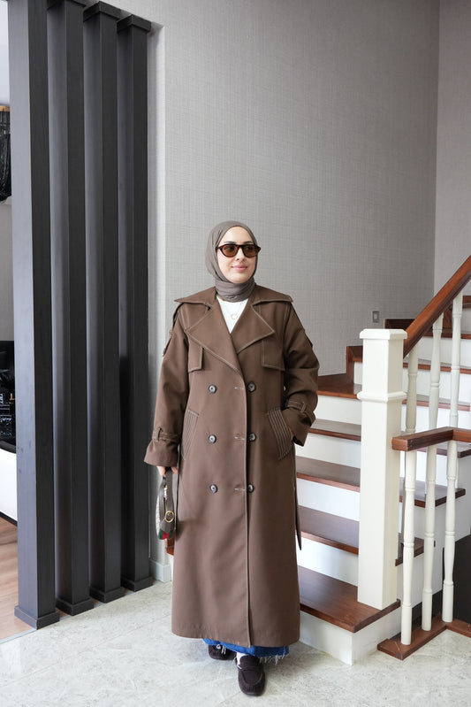 ترانشكوت خريفي أنيق T-8023